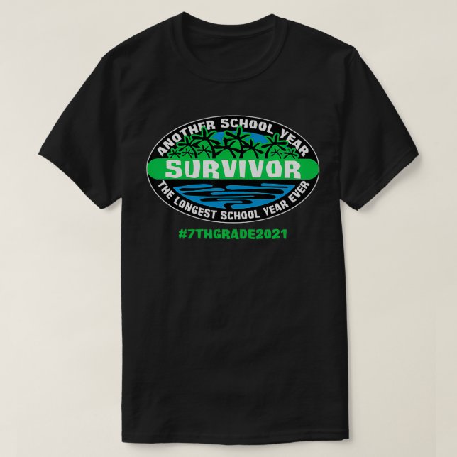 T-shirt La plus longue année scolaire jamais 7e année Ense (Design devant)