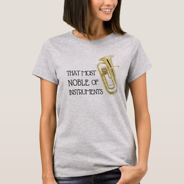 T-shirt La plus noble des instruments - Chemise Baritone (Devant)