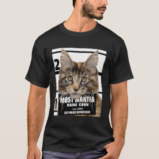 T-shirt La plus Recherchée Maine Cat Cat Cute Drôle Chat S