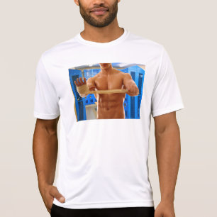 T-shirt La poitrine masculine imberbe de SlipperyJoe