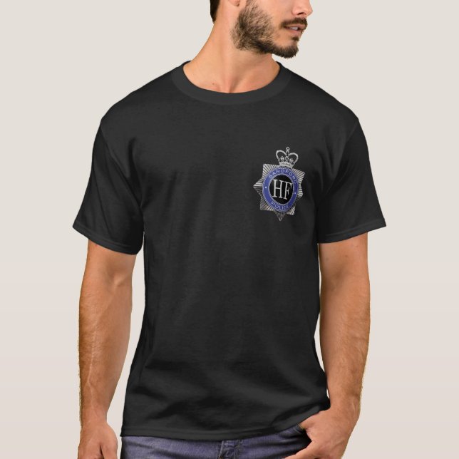T-shirt La police Badge - l'à haute fréquence (Devant)