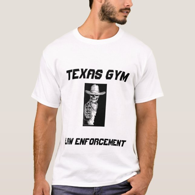 T-SHIRT LA POLICE DE GYMNASE DU TEXAS AVANCENT ET (Devant)