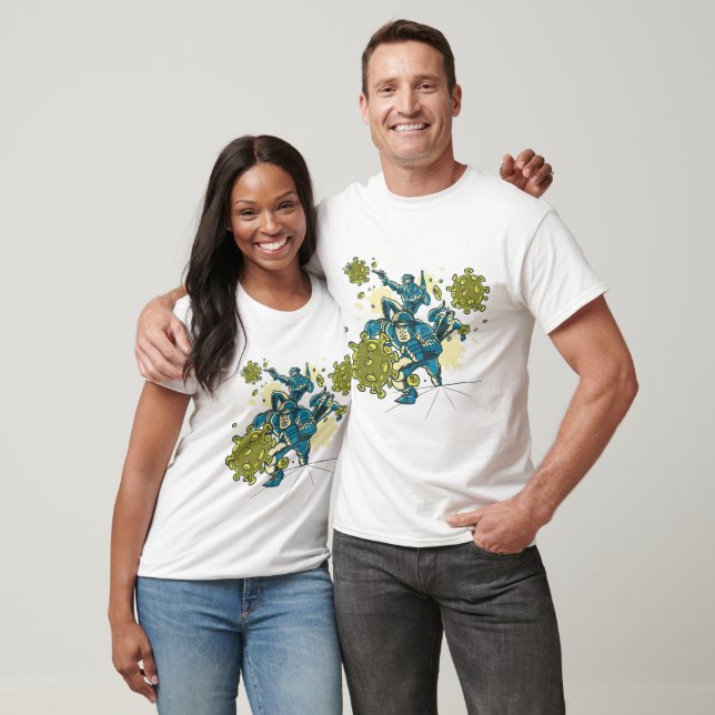 T-shirt La police des microbes (Unisexe)