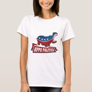 T-shirt La politique d'hippopotame