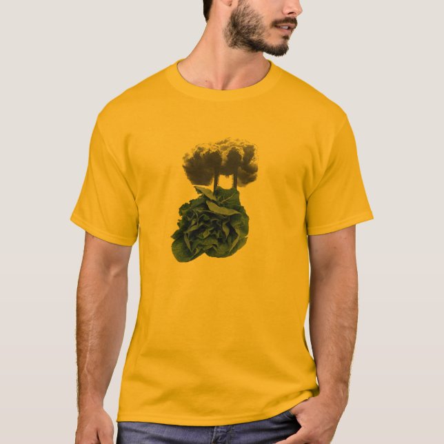 T-shirt La pollution est des épinards (les couleurs (Devant)