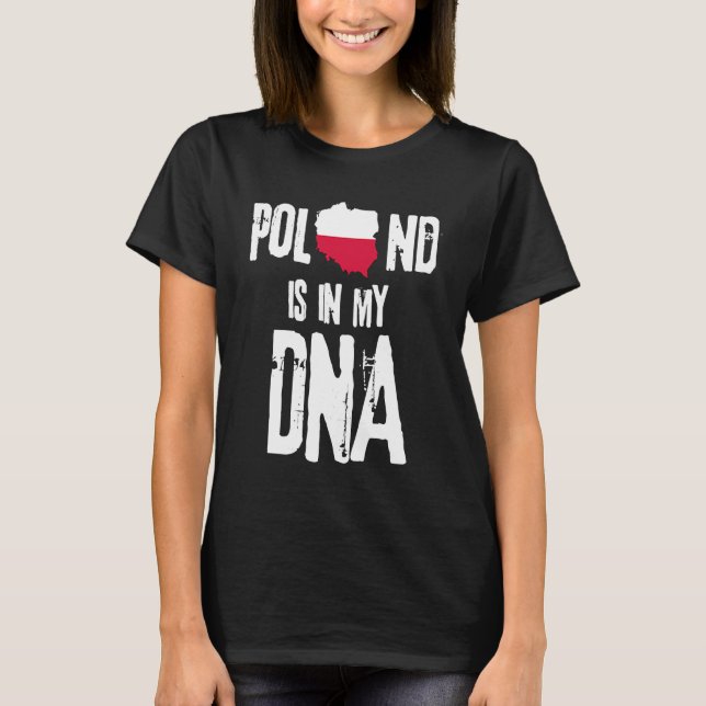 T-shirt La Pologne est dans mon adn 3 (Devant)