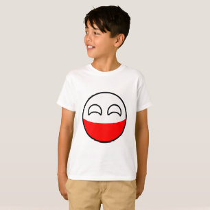 T-shirt La Pologne Geeky tendante drôle Countryball