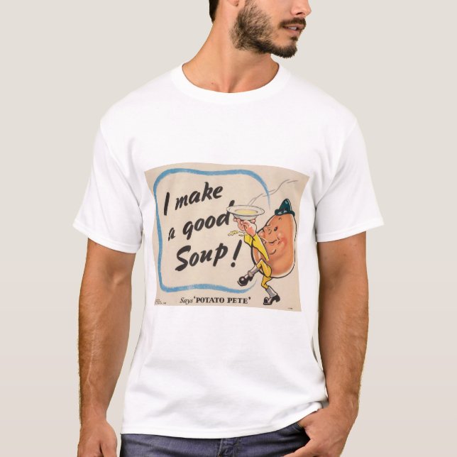 T-shirt La pomme de terre fait une bonne soupe (Devant)