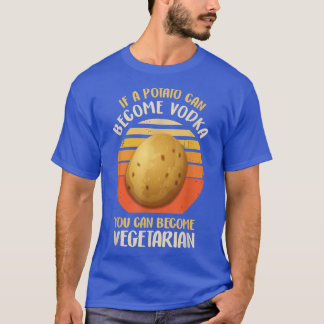 T-shirt La pomme de terre végétarienne et végétarienne amu