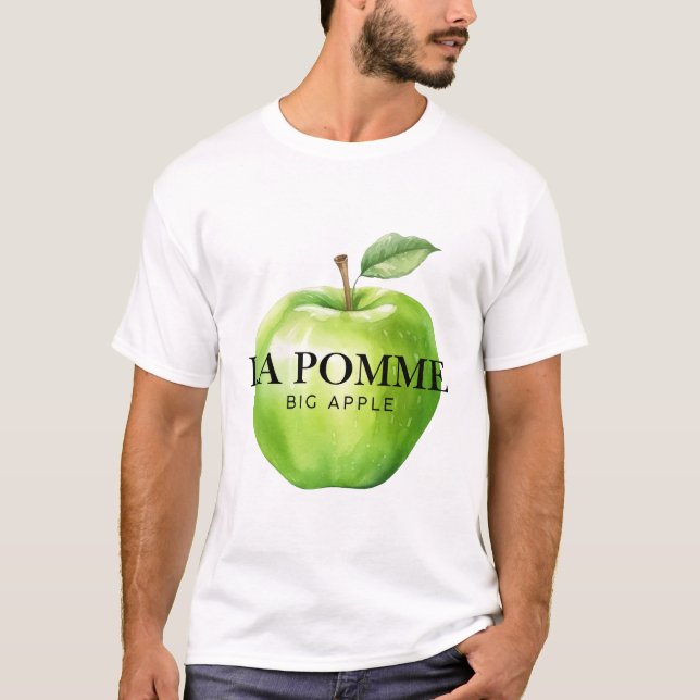 T-shirt La pomme, grosse pomme (Devant)