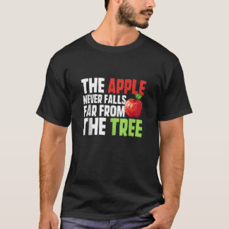 T-shirt La pomme ne tombe jamais loin de l'arbre Pomme rés