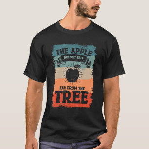 T-shirt La pomme ne tombe pas loin de la pique aux fruits