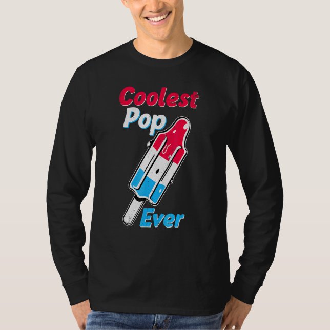 T-shirt La Pop la plus froide jamais Popsicle Bombe Rétro (Devant)