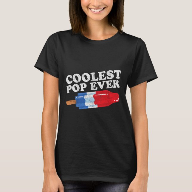 T-shirt La Pop la plus froide jamais Popsicle Funny Retro  (Devant)