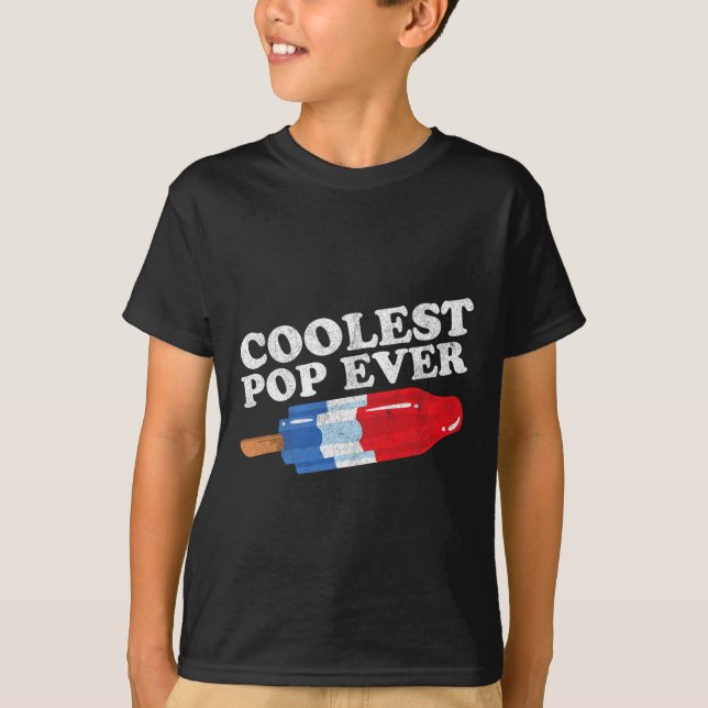 T-shirt La Pop la plus froide jamais Popsicle Funny Retro  (Devant)