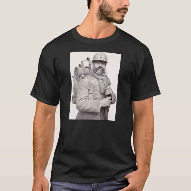 T-shirt La portion de Poilu dans la grande guerre (Devant)