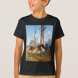 T-shirt La pose de sir Lamorak, vers 1922 par N.C. Wyeth
