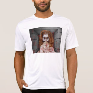 T-shirt La poupée en porcelaine hantée vintage de Slippery