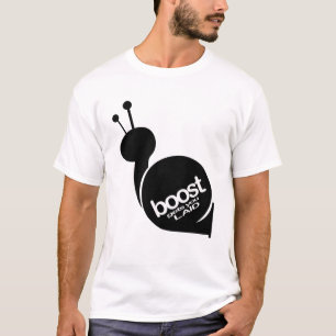 T-shirt La poussée vous obtient étendus - escargot noir