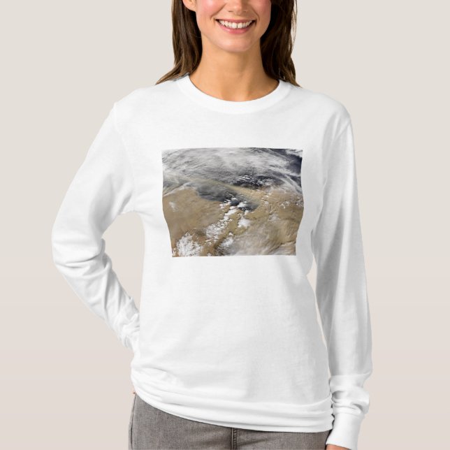 T-shirt La poussière souffle au large des côtes libyennes (Devant)