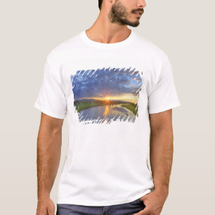 T-shirt La Powder River attrape la dernière lumière à Cust