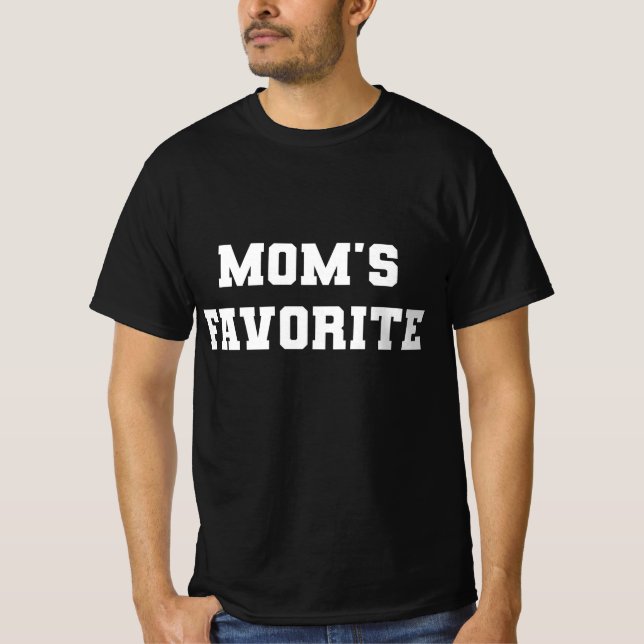 T-shirt La préférée de maman varsity  (Devant)