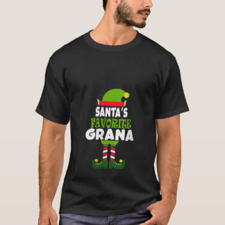 T-shirt La préférée de Santa Grana Noël drôle Cadeau de va