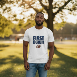 T-shirt La première année de Papa, premier down de footbal