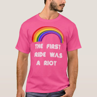 T-shirt La Première Fierté Était Une Fierté LGBT Anti-Émeu
