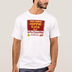 T-shirt La première hippie annuelle 0.01k "courent" la