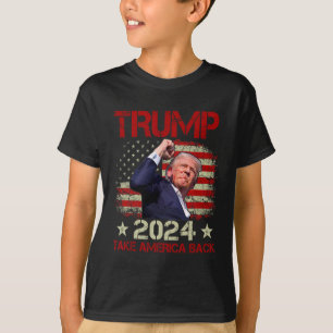 T-shirt La Première Pompe À Trump 2024 Trump Survit Au Ral