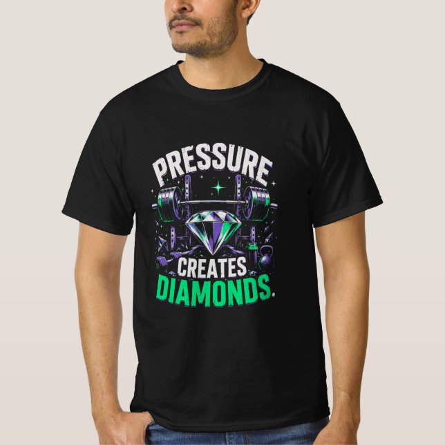 T-shirt La pression crée des diamants  (Devant)