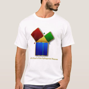 T-shirt La preuve d'Euclid du théorème pythagorien