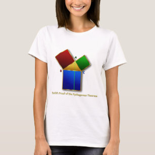 T-shirt La preuve d'Euclid du théorème pythagorien