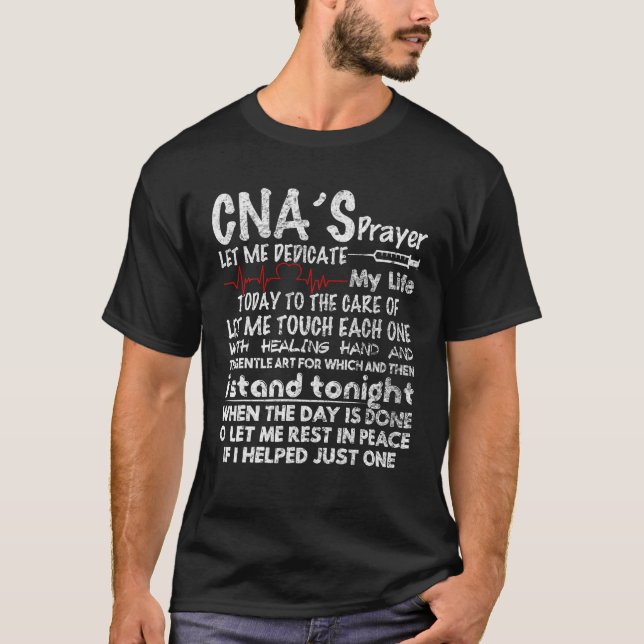 T-shirt La prière de CNA CNA T Shirt pour CNA Nurse (Devant)