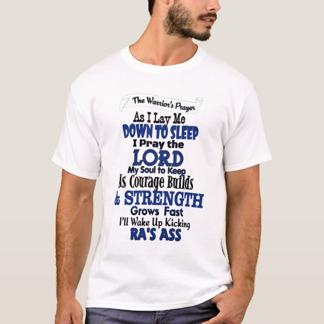 T-shirt La prière du guerrier...RA (Devant)