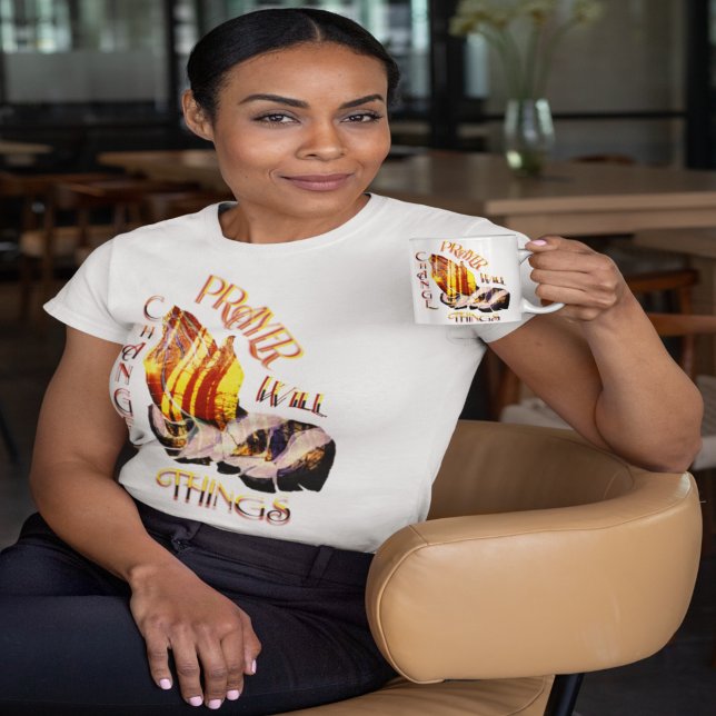 T-shirt La Prière Va Changer Les Choses (Créateur téléchargé)