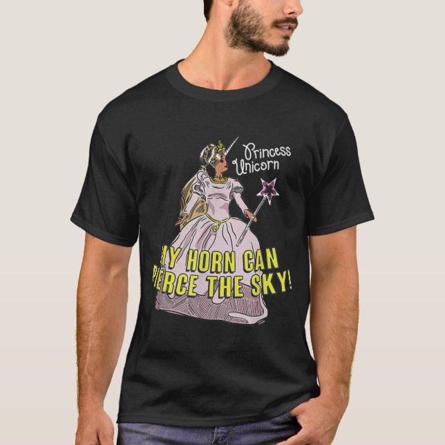 T-shirt La princesse de bureau licorne drôle garçon (Devant)