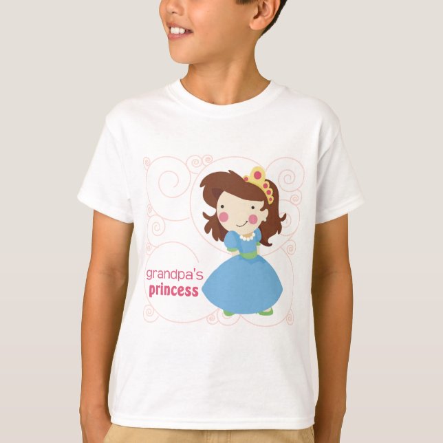 T-shirt La princesse du grand-papa (Devant)