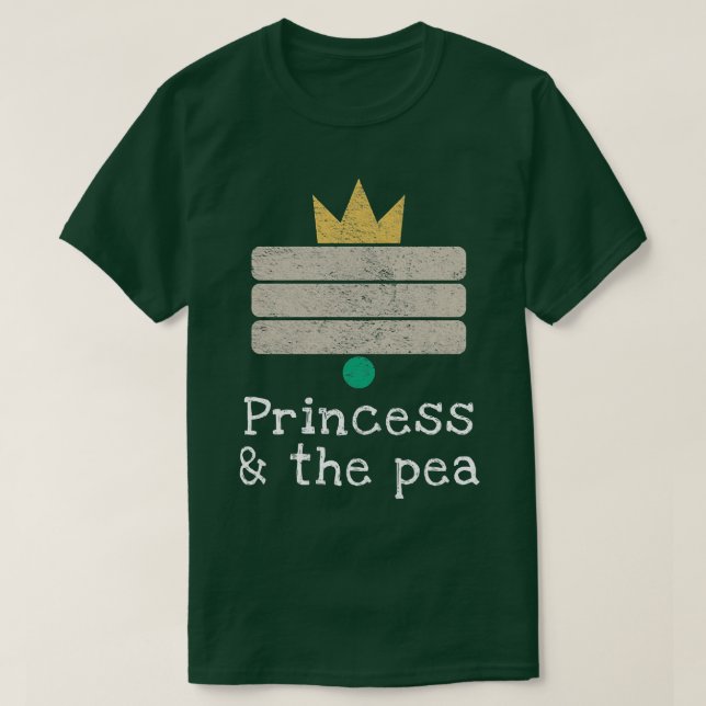 T-shirt La princesse et le conte de pois, Andersen, Min (Design devant)