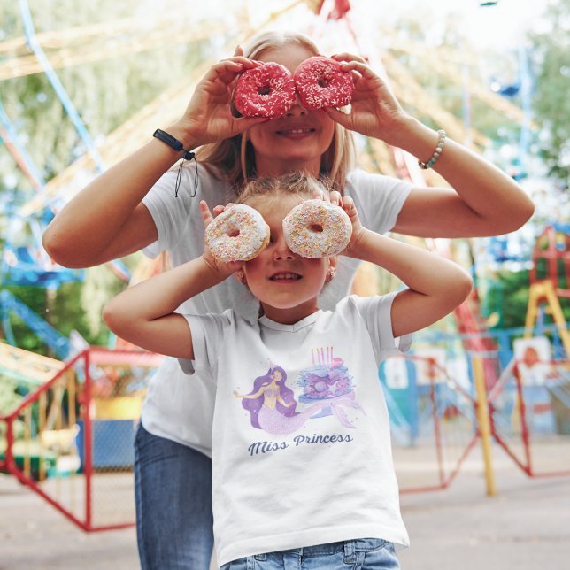 T-Shirt La Princesse Petite Sirène Personnalisée Jolie (Créateur téléchargé)