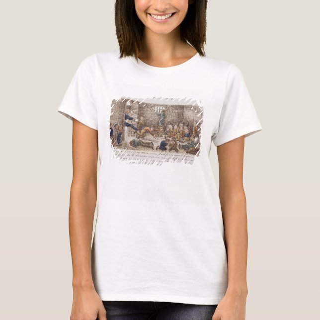 T-shirt La prison, 1858 (gravure colorée) (Devant)