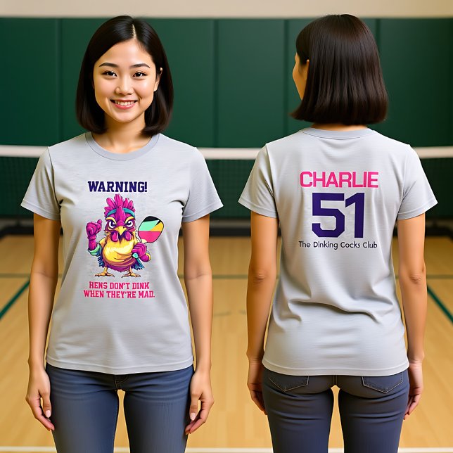 T-shirt La prodigie de la volaille (Funny pickleball t shirt, print on back and front)