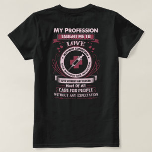 T-shirt La profession phlébotomiste l'a enseigné