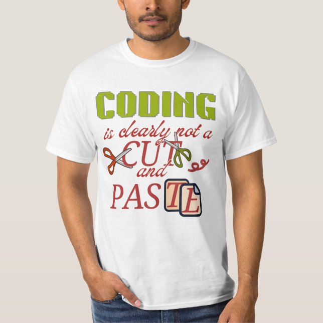 T-shirt La programmation ne consiste pas seulement à coupe (Devant)