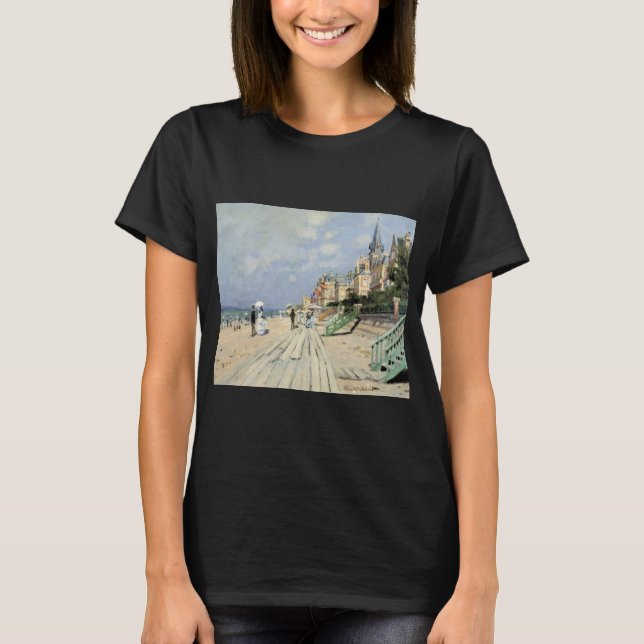 T-shirt La promenade de Trouville par Claude Monet (Devant)
