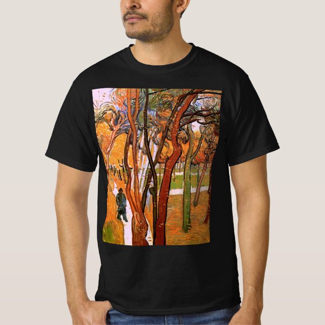 T-shirt La Promenade : Feuilles mortes de Vincent van Gogh (Devant)