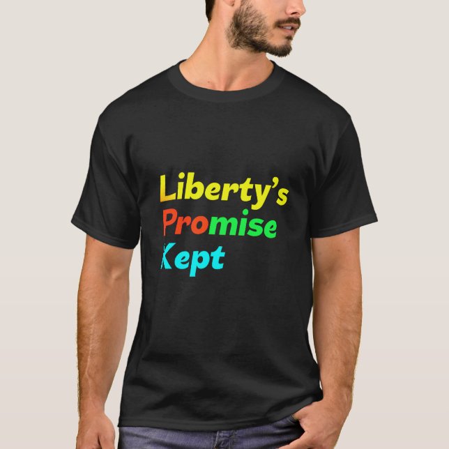 T-shirt La promesse de la liberté gardée (Devant)