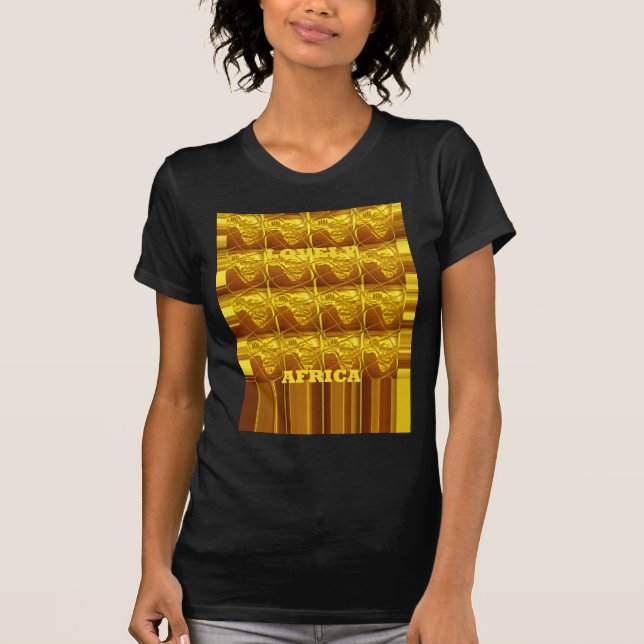 T-shirt La promesse d'or de l'Afrique (Devant)