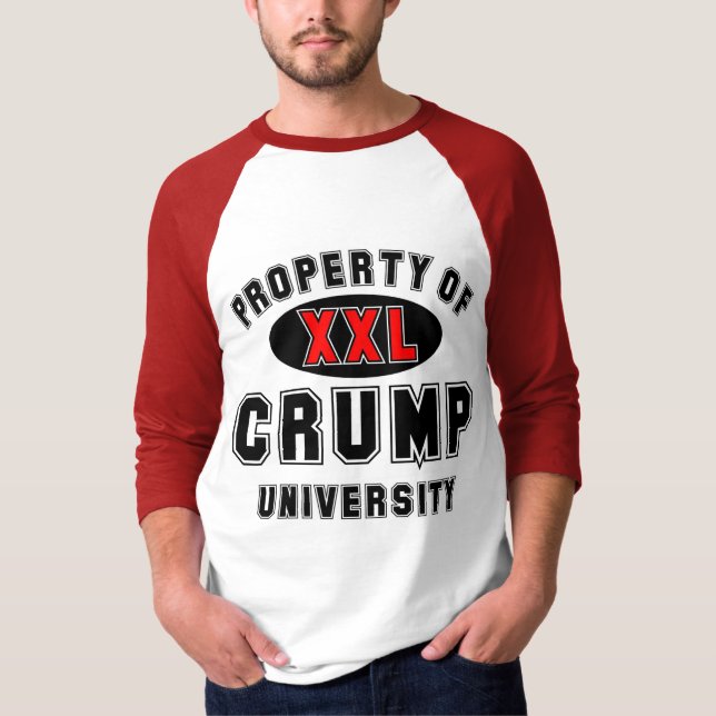 T-shirt La propriété de Crump l'université (Devant)